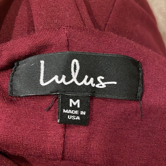 Lulu’s Burgundy Open Back Dress - Picture 8 of 9